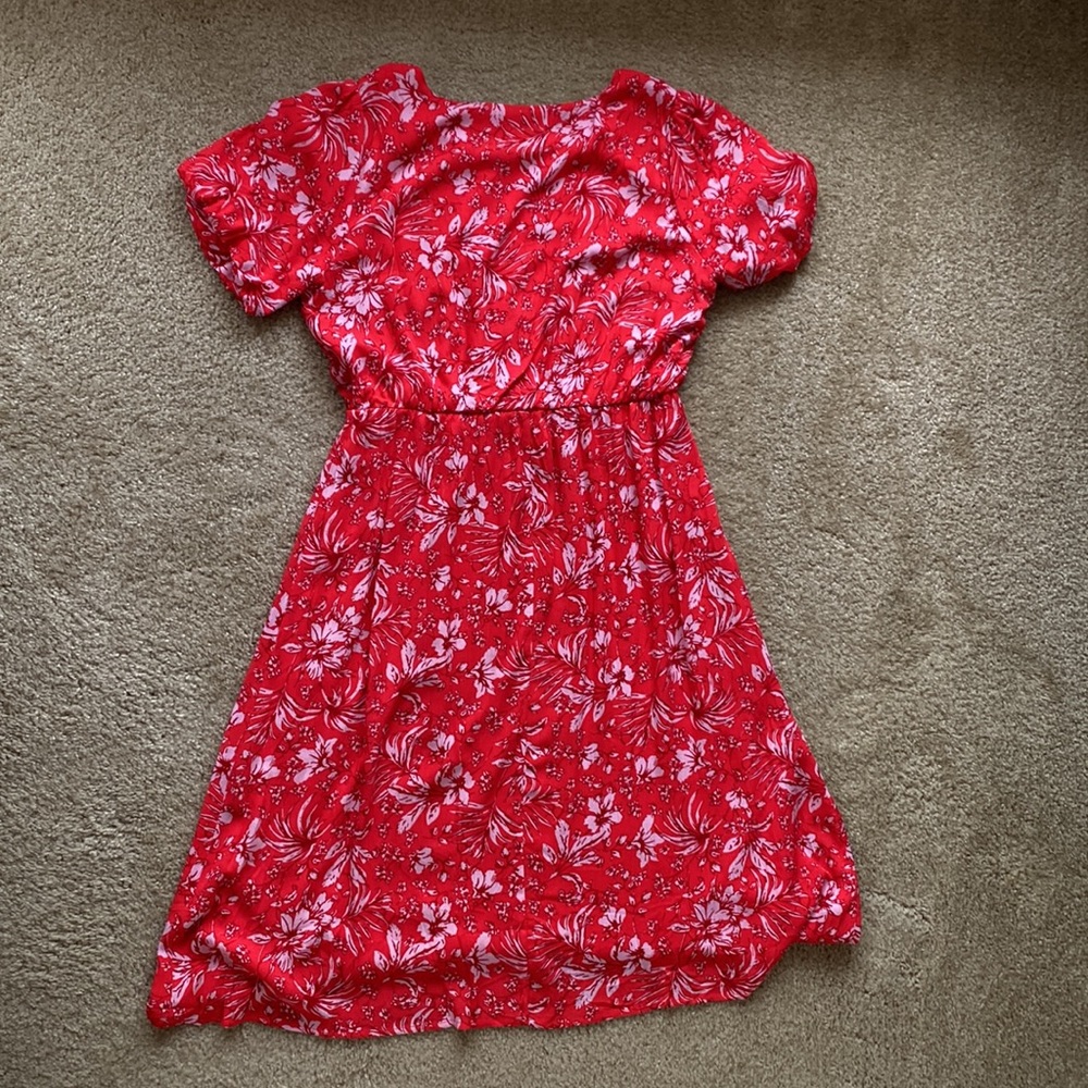 Piper and Scoot midi dress red, size large - Picture 6 of 7